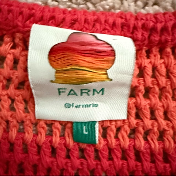 Farm Rio Multicolored Crochet Blouse - Picture 2 of 4